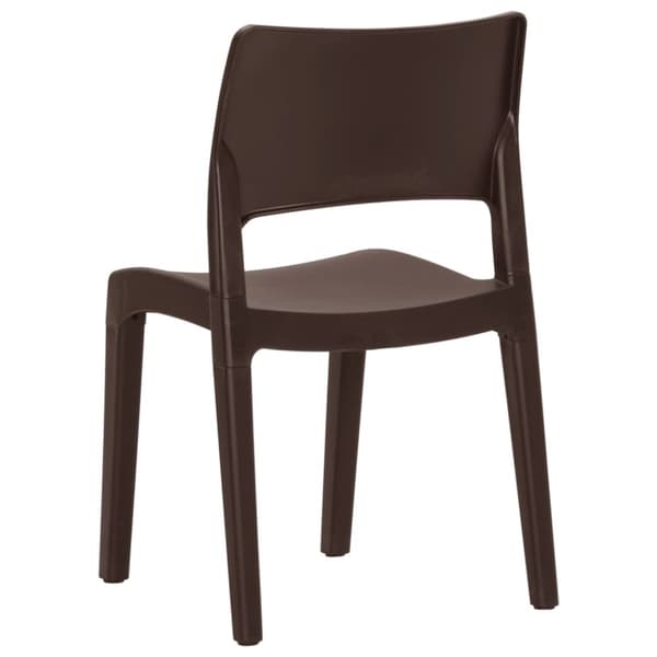 vidaXL Hagestoler 2 stk mokka polypropylen