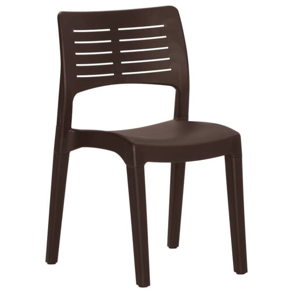 vidaXL Hagestoler 2 stk mokka polypropylen