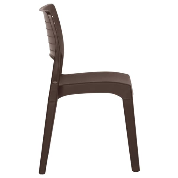 vidaXL Hagestoler 2 stk mokka polypropylen