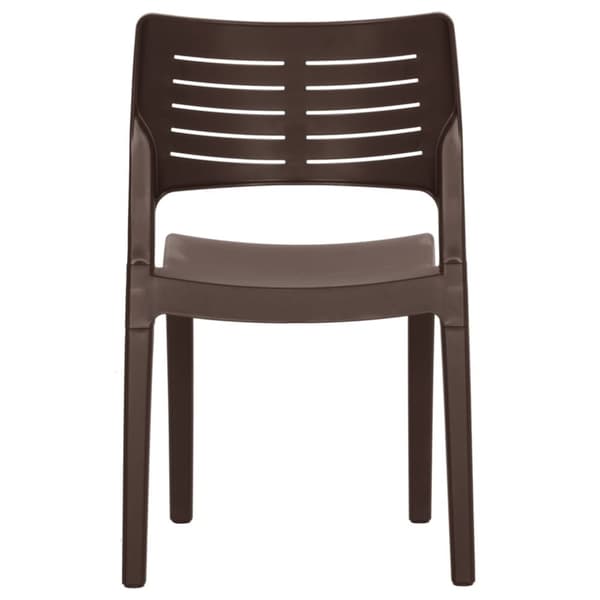 vidaXL Hagestoler 2 stk mokka polypropylen