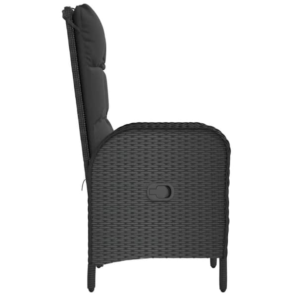 vidaXL havestole 2 stk. polyrattan sort