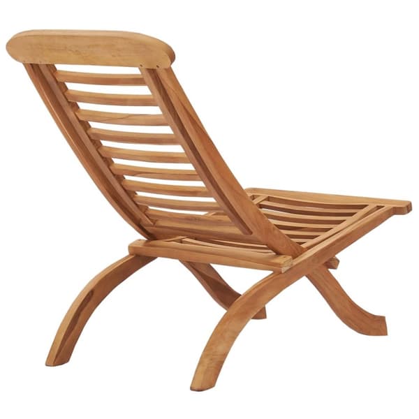 vidaXL Utestol sammenleggbar 50x90x69 cm heltre teak