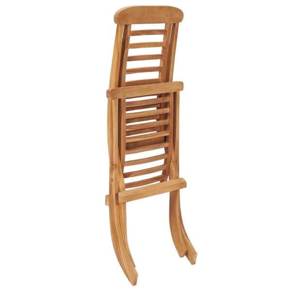 vidaXL Utestol sammenleggbar 50x90x69 cm heltre teak