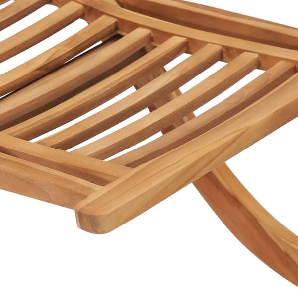 vidaXL Utestol sammenleggbar 50x90x69 cm heltre teak