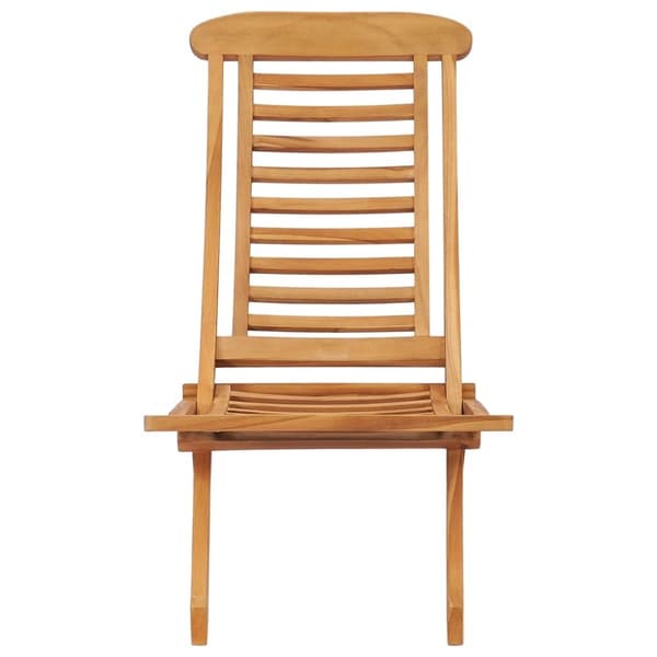 vidaXL Utestol sammenleggbar 50x90x69 cm heltre teak