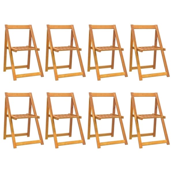vidaXL Klappstoler 8 stk heltre akasie