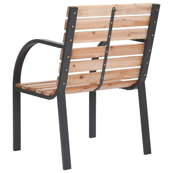 vidaXL Utestoler 2 stk heltre gran