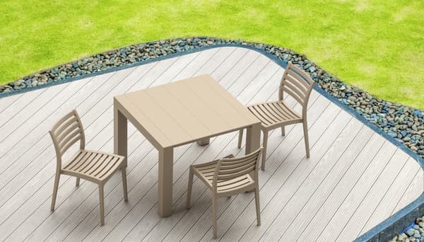 CLP Set med 2 stapelbara trädgårdsstolar Ares