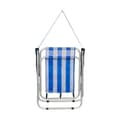 Miniatyrbillede 3 af 3: Polstrede Campingstol Aktive Hvid Marineblå 44 x 45 x 76 cm Sømand