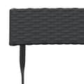 Miniatyrbillede 8 af 9: vidaXL foldbare bistrostole 4 stk. polyrattan og stål sort
