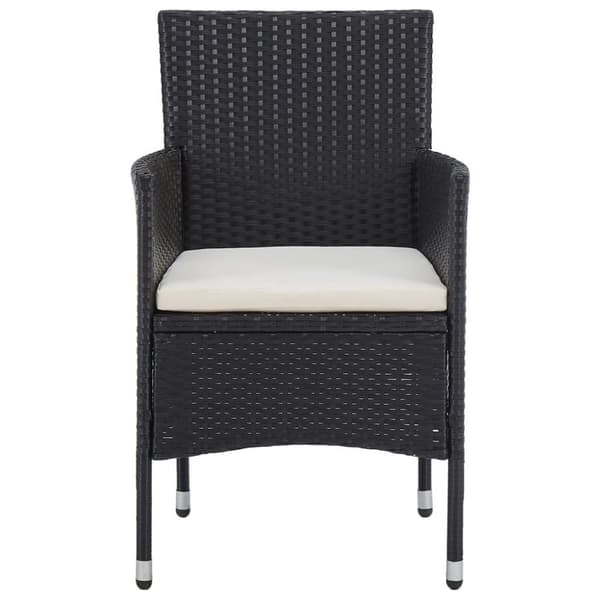 vidaXL havestole 2 stk. polyrattan sort