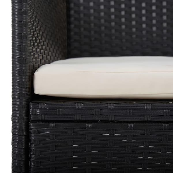 vidaXL havestole 2 stk. polyrattan sort