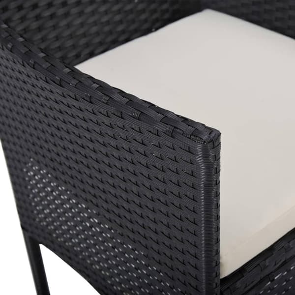 vidaXL havestole 2 stk. polyrattan sort