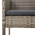 Miniatyrbillede 7 af 10: vidaXL havestole med hynder 2 stk. polyrattan grå