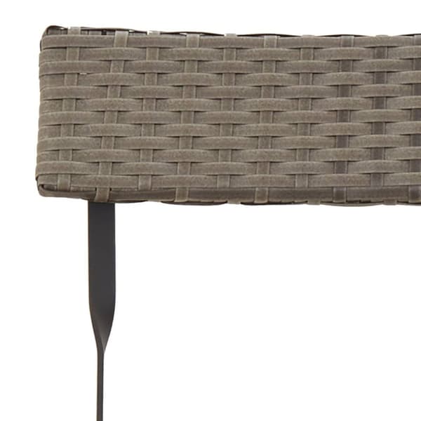 vidaXL foldbare bistrostole 6 stk. polyrattan og stål grå