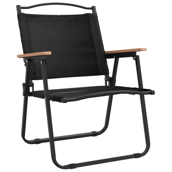 vidaXL campingstole 2 stk. 54x55x78 cm oxfordstof sort
