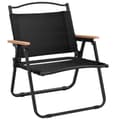 Miniatyrbillede 3 af 8: vidaXL campingstole 2 stk. 54x43x59 cm oxfordstof sort