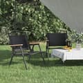 Miniatyrbillede 1 af 8: vidaXL campingstole 2 stk. 54x43x59 cm oxfordstof sort