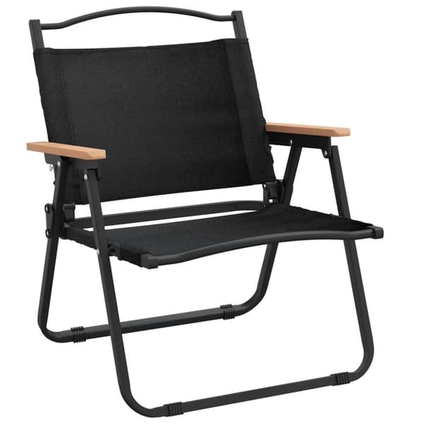 vidaXL Campingstolar 2 st svart 54x43x59cm oxfordtyg