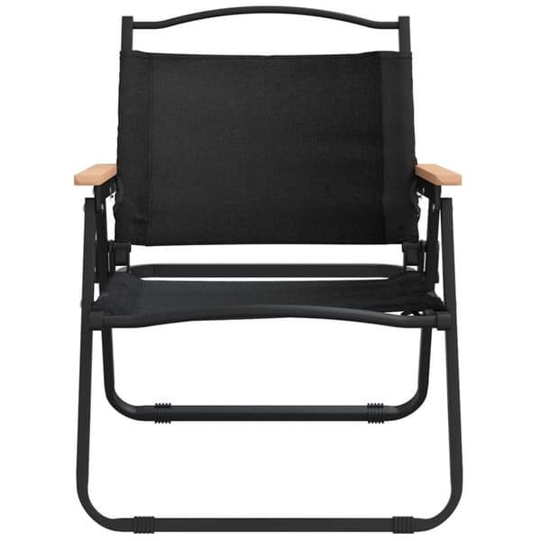 vidaXL Campingstolar 2 st svart 54x43x59cm oxfordtyg