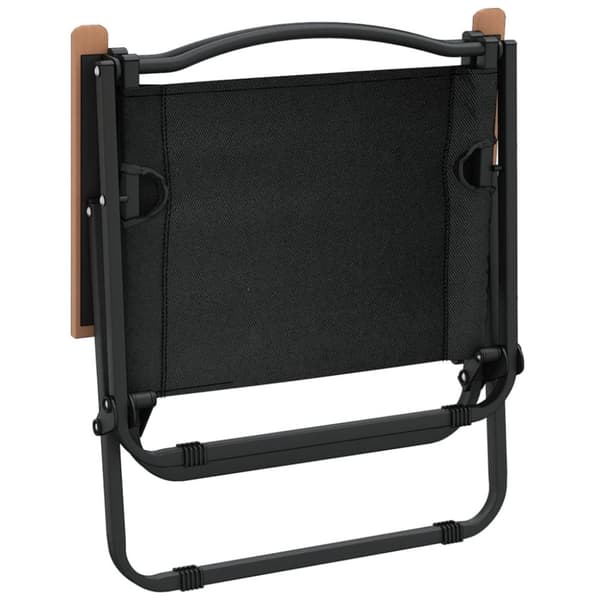 vidaXL Campingstolar 2 st svart 54x43x59cm oxfordtyg