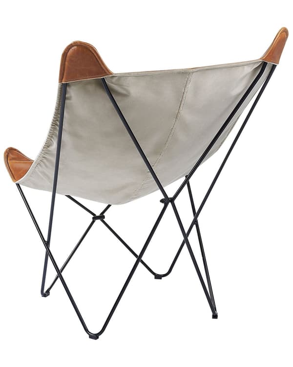 Lenestol Brun Polyester Kunstskinn Metall Aksentstol Tradisjonell Retro Stue Soverom