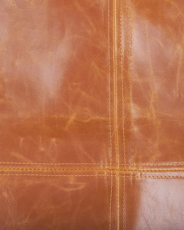 Lenestol Brun Polyester Kunstskinn Metall Aksentstol Tradisjonell Retro Stue Soverom
