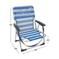 Miniatyrbillede 3 af 3: Strandkurv Aktive Hvid Marineblå 55 x 35 x 72 cm 44 x 35 x 72 cm
