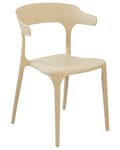 Miniatyrbild 4 av 8: Set med 8 Trädgårdsstolar Beige Polypropen Lättviktiga Väderbeständiga Plast Inomhus Utomhus Modern Design