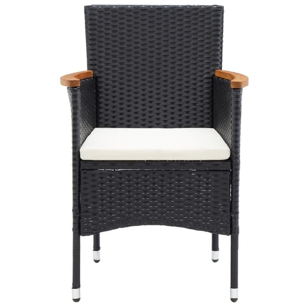 vidaXL havestole 4 stk. polyrattan sort