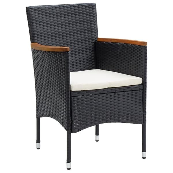 vidaXL havestole 4 stk. polyrattan sort