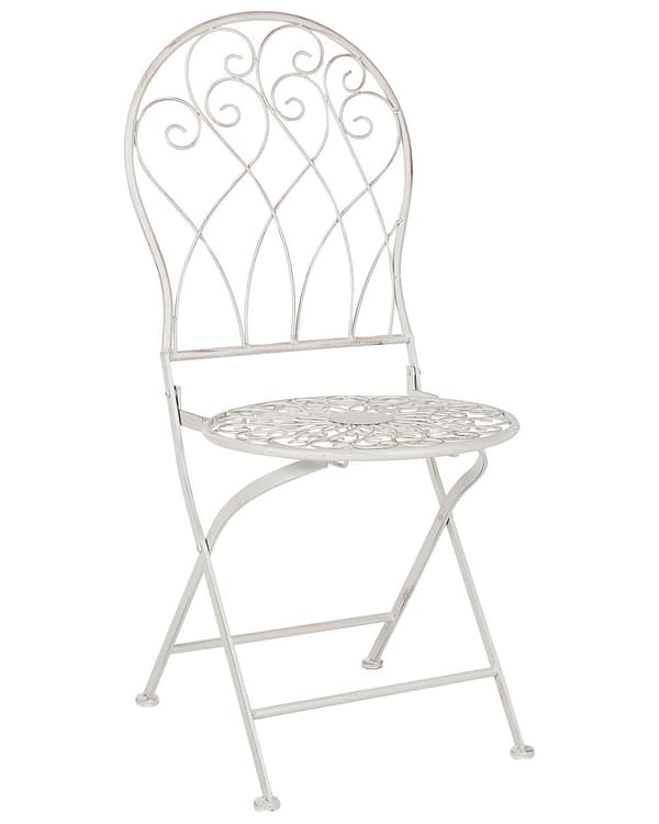 Hagestol Bistrostoler Hvit Metall Hagestoler Vintage Retro