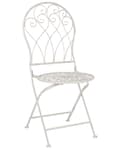 Miniatyrbilde 5 av 9: Hagestol Bistrostoler Hvit Metall Hagestoler Vintage Retro