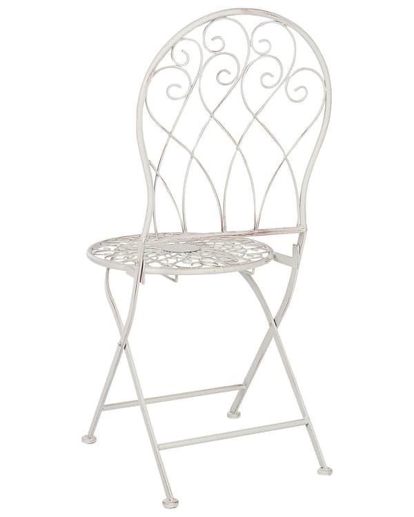 Hagestol Bistrostoler Hvit Metall Hagestoler Vintage Retro