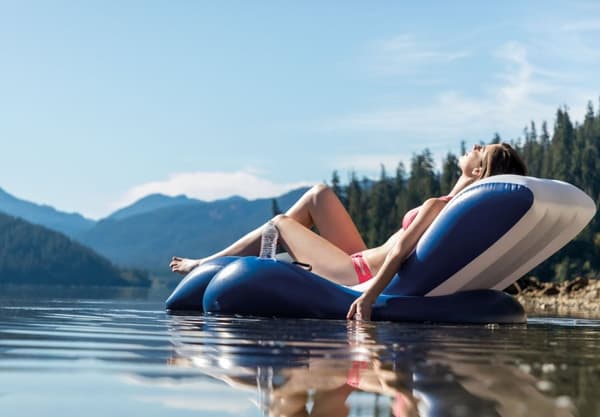 INTEX - flytande stol pool - uppblåsbar stol - 180x135 cm