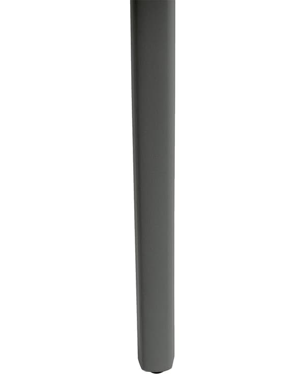 Tuoli tummanharmaa 42 x 80 x 40 cm muovi pinottava 4 kpl säänkestävä sisälle ulos moderni