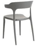 Pikkukuva 8 / 10: Tuoli harmaa 40 x 76 x 49 cm muovi pinottava 8 kpl säänkestävä sisälle ulos moderni