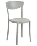 Miniatyrbild 5 av 10: Set med 8 Trädgårdsstolar Ljusgrå Polypropen Lättviktig Väderbeständig Plast Inomhus Utomhus Modern Design