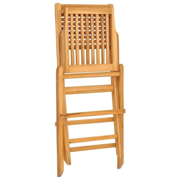 vidaXL Hopfällbara trädgårdsstolar 2 st 47x62x90 cm massiv teak