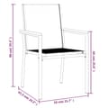 Miniatyrbillede 8 af 8: vidaXL havestole 2 stk. 55x61,5x90 cm textilene og stål sort