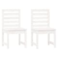 Miniatyrbillede 3 af 9: vidaXL havestole 2 stk. 50x48x91,5 cm massivt fyrretræ hvid