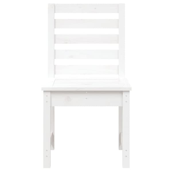 vidaXL Trädgårdsstolar 2 st vit 50x48x91,5 cm massiv furu