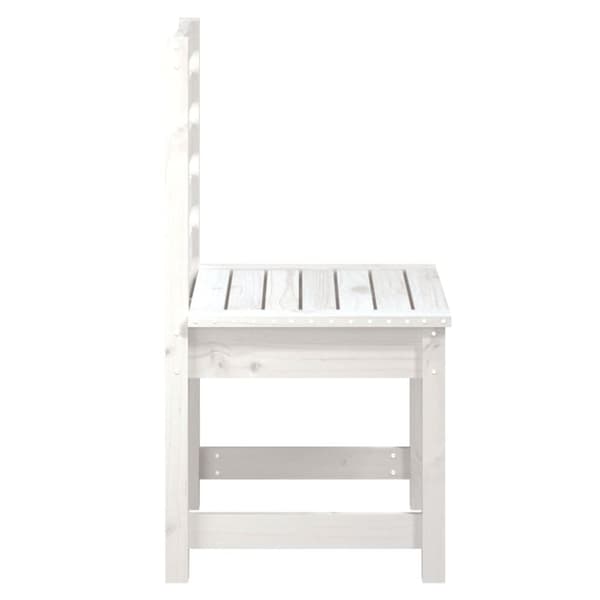 vidaXL Trädgårdsstolar 2 st vit 50x48x91,5 cm massiv furu