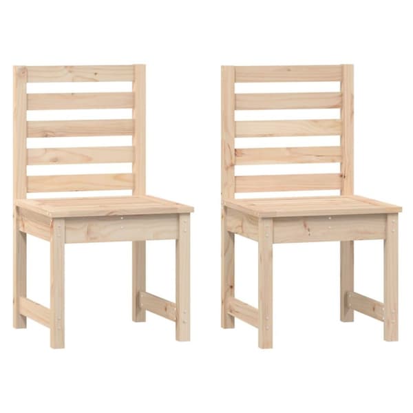 vidaXL Hagestoler 2 stk 50x48x91,5 cm heltre furu