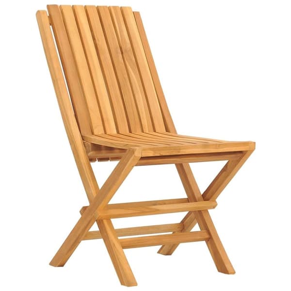 vidaXL Klappstoler 4 stk 47x47x89 cm heltre teak