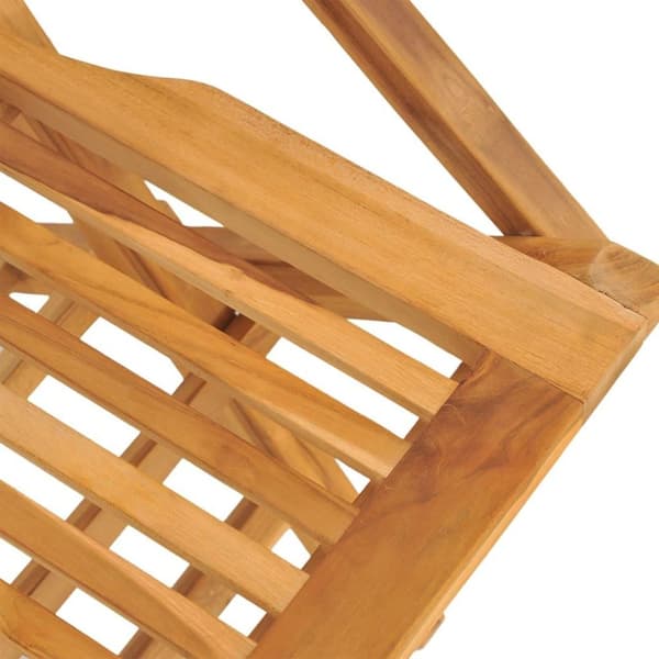 vidaXL Hopfällbara trädgårdsstolar 6 st 55x62x90 cm massiv teak