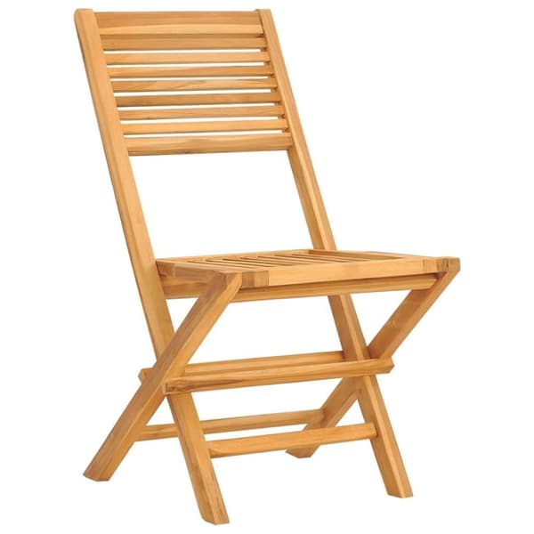 vidaXL Hopfällbara trädgårdsstolar 6 st 47x62x90 cm massiv teak