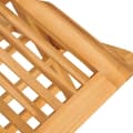 Miniatyrbild 4 av 5: vidaXL Hopfällbara trädgårdsstolar 6 st 47x62x90 cm massiv teak