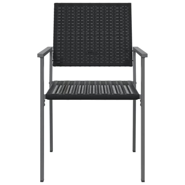 vidaXL havestole 4 stk. 54x62,5x89 cm polyrattan sort