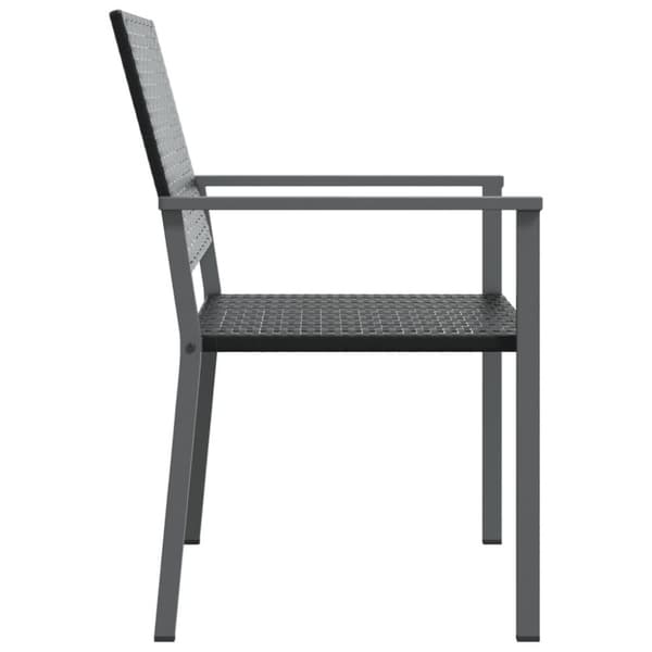 vidaXL havestole 4 stk. 54x62,5x89 cm polyrattan sort